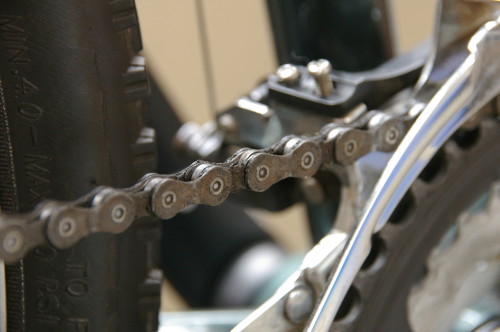 自転車チェーン掃除前 自転車チェーン掃除前