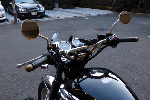 W650用エアロバイザー2