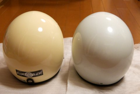 ネオライダーズヘルメット比較 後ろからの図