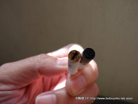 アイコス（左）とエース（右）の吸いがら②